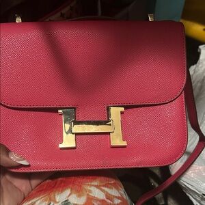 Elegant Pink Designer Shoulder Bag